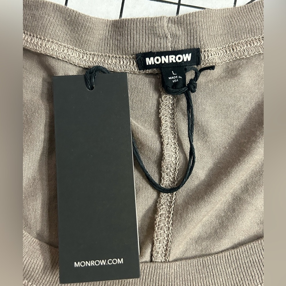 NWT Monrow T-shirt size Large - Picture 3 of 4